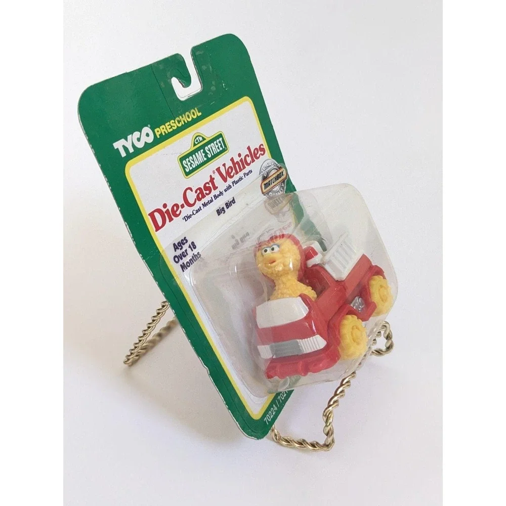 Vintage 1996 Tyco Sesame Street Big Bird Fire‎ Engine Die-Cast Vehicle MOC NIP
